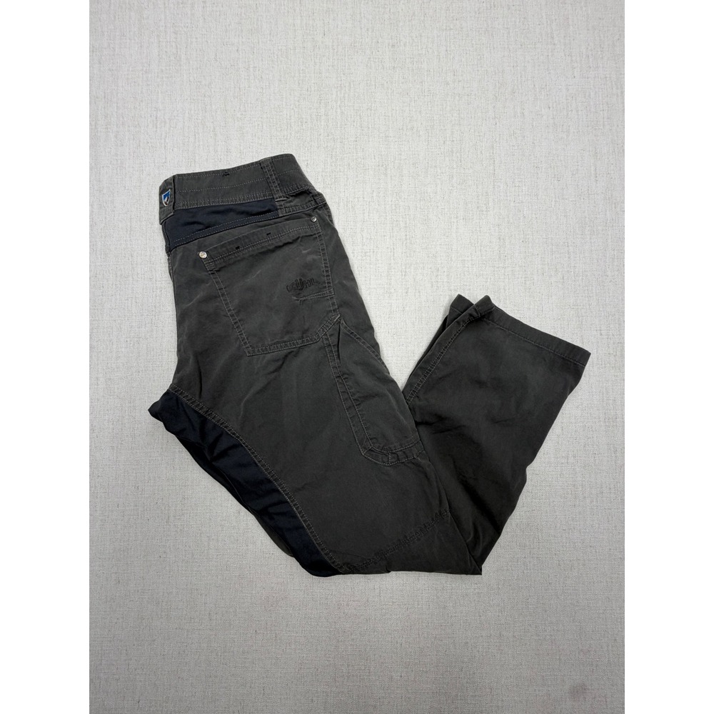 Kuhl Exoskeleton Hiking Pants Mens 30x30 Gray Canvas Stretch Outdoor Trousers